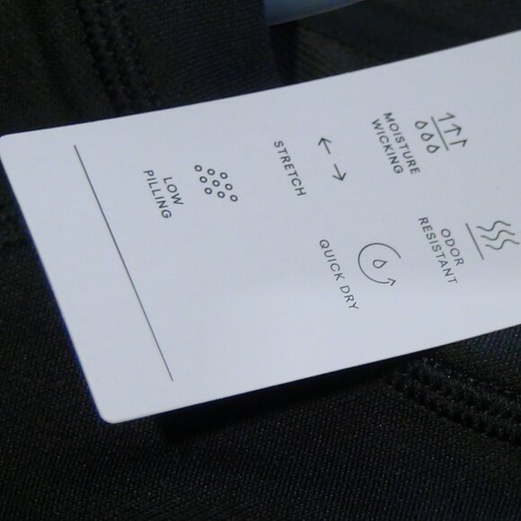 ALL IN MOTION Men's Shirt Stretch Polyester Long Sleeve Black Size S, M, XL,XXL - Picture 5 of 9